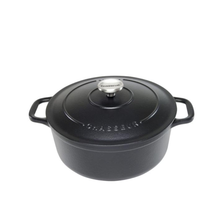 Chasseur Round French Oven 20cm - 2.5L Matte Black