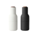 Audo Copenhagen Salt & Pepper Bottle Grinder with Walnut Lid Set of 2 Ash Carbon