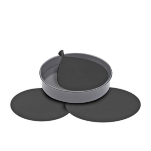 D.Line Non Stick Reusable Cake Pan Liner Set of 3 Black