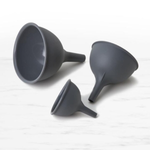 Kitchen Pro Oslo Silicone Funnel Set 3pc Charcoal