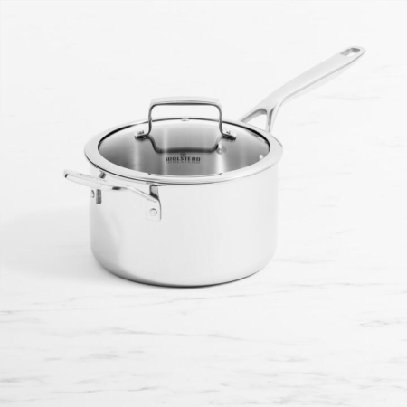 Wolstead Superior Steel Saucepan with Lid 20cm