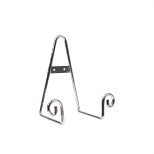 Entree Large Scroll Plate Stand Chrome
