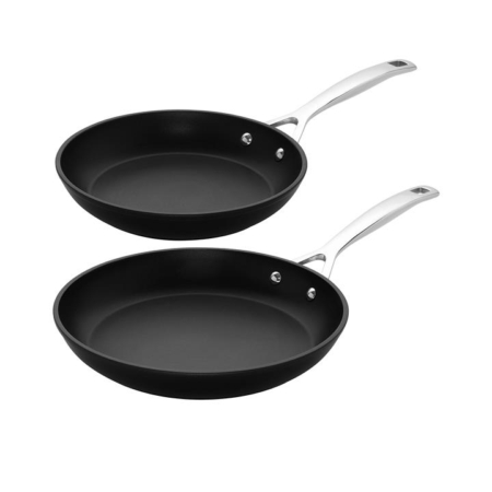 Le Creuset Toughened Non Stick 2pc Shallow Frypan Set 24 & 28cm