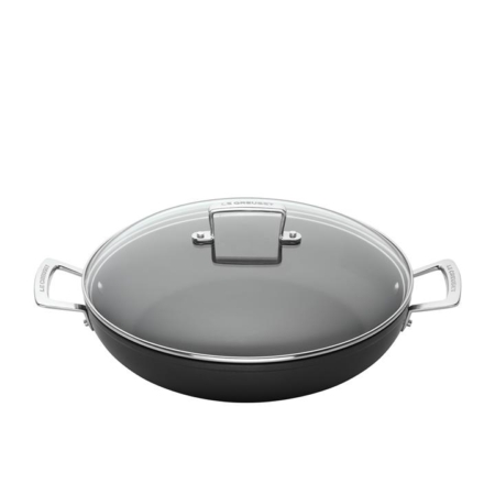 Le Creuset Toughened Non Stick Shallow Casserole with Lid 30cm