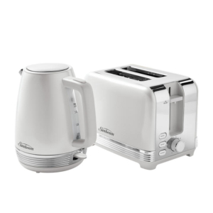 Sunbeam The Chic Collection PUM3510WH Breakfast Pack White & Polished Stainless