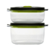 FoodSaver Preserve & Marinate Container 3 & 5 Cup Set 2pc Black