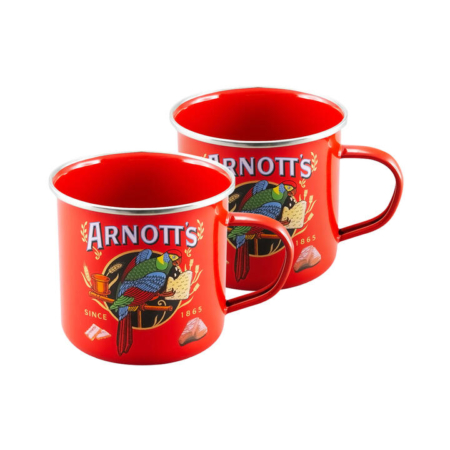 Australian Heritage Icons Arnott's Enamel Mug 425ml Set of 2