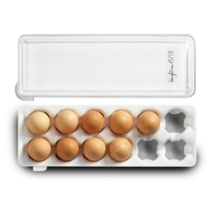 Madesmart Egg Holder with Snap on Lid Clear