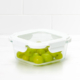 Kitchen Pro VersaLock Square Glass Container 800ml White