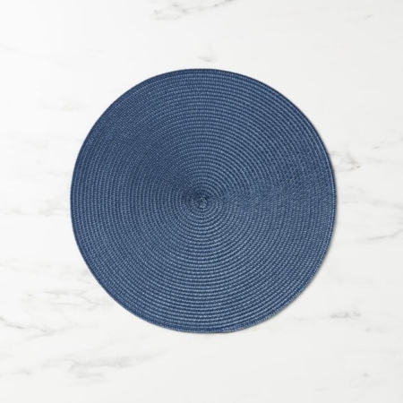 Salisbury & Co Classic Round Placemat 38cm Dark Blue