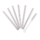 Appetito Stainless Steel Cocktail Straw with Brush Set of 6