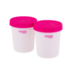 Appetito Mini Round Ice Cream Tub 175ml Set of 2 Pink