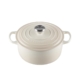 Le Creuset Signature Cast Iron Round Casserole 24cm - 4.2L Meringue