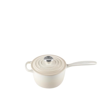 Le Creuset Signature Cast Iron Saucepan 16cm - 1.5L Meringue