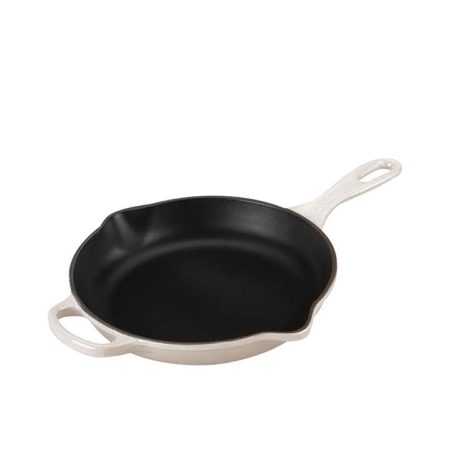 Le Creuset Signature Cast Iron Round Skillet 26cm Meringue