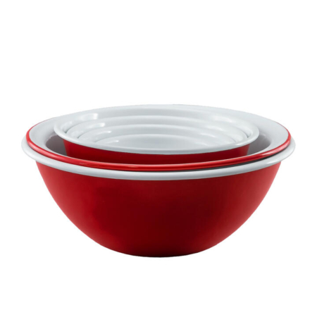 Falcon Enamelware Prep Set 6pc Red