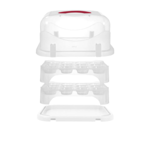 Avanti Rectangular 2 Tier Cupcake and Cake Carrier