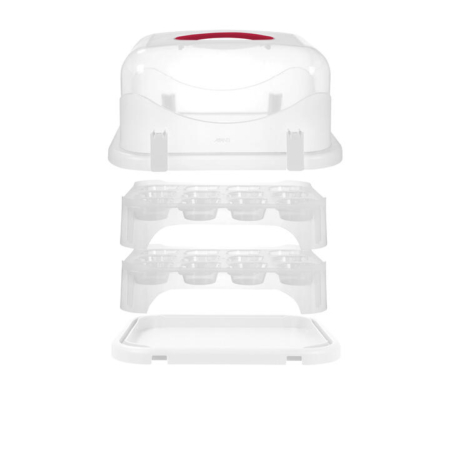 Avanti Rectangular 2 Tier Cupcake and Cake Carrier