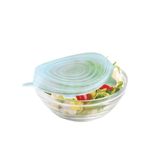 Appetito Reusable Large Silicone Food Cover Set 2pc