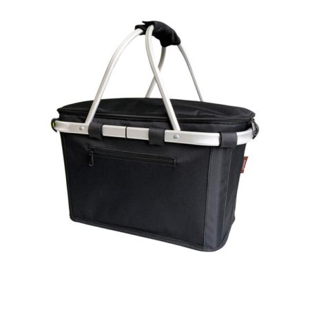 Sachi Insulated Carry Basket with Lid Black