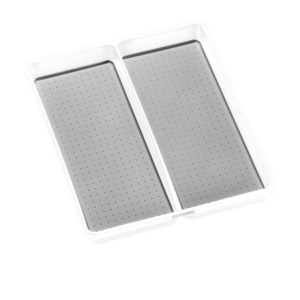 Madesmart Large Utensil Tray 2 Compartment White