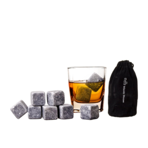 Bartender Whiskey Rocks with Bag Set of 9