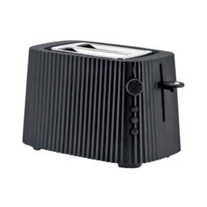 Alessi Plisse 2 Slice Electric Toaster Black