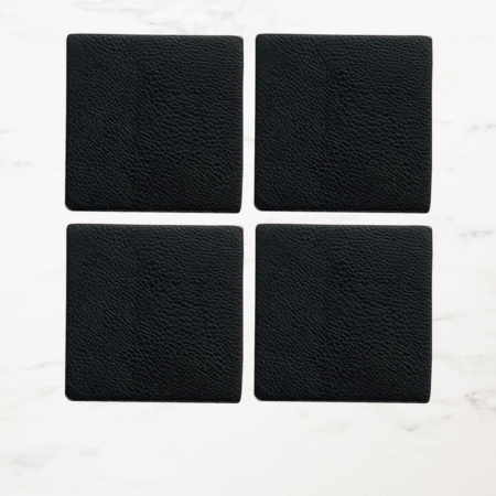 Salisbury & Co Eclipse Square Coaster Set of 4 Black