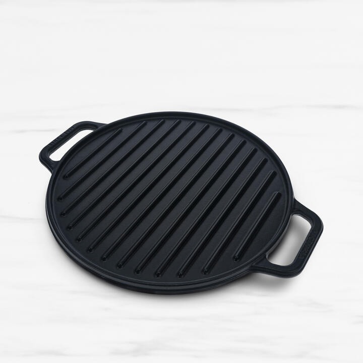 Victoria Seasoned Round Cast Iron Reversible Grill 32cm