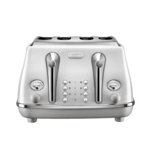 DeLonghi Icona Capitals CTOC4003W 4 Slice Toaster Sydney White