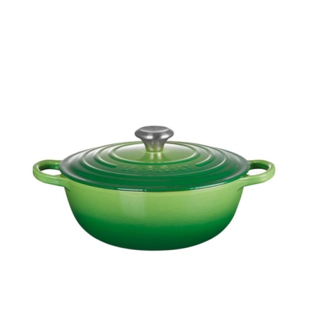 Le Creuset Signature Cast Iron Marmite 26cm - 4.1L Bamboo Green