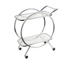 Naomi Bar Cart Silver