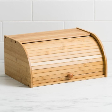 Kitchen Pro Eco Roll Top Bread Bin Natural