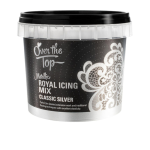 Over The Top Royal Icing Mix 150g Classic Silver