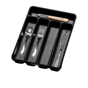Madesmart Mini Cutlery Tray 5 Compartment Carbon