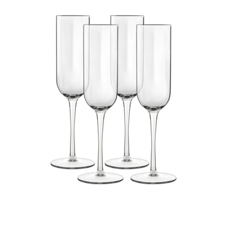 Luigi Bormioli Jazz Champagne Flute 210ml Set of 4