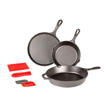 Lodge Essential 6pc Cast Iron Skillet Set