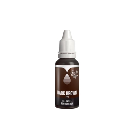 Over the Top Gel Food Colour 25ml Dark Brown