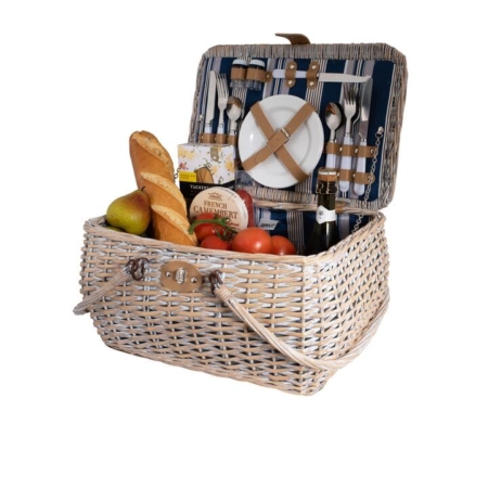 Avanti Picnic Basket 4 Person Hampton Stripe