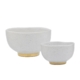 Ecology Speckle Footed Noodle Bowl Set of 2 Milk