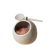 Robert Gordon Garden to Table Salt Pig with Spoon Speckle White