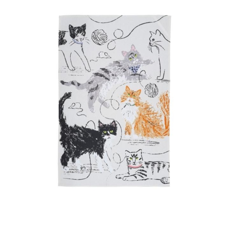 Ulster Weavers Feline Friends Tea Towel White