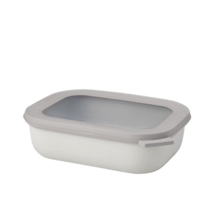 Mepal Cirqula Rectangular Multi Storage Bowl 1L Nordic White