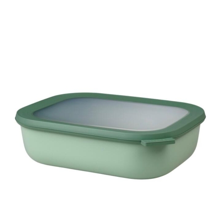 Mepal Cirqula Rectangular Multi Storage Bowl 2L Nordic Sage