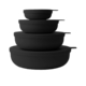 Styleware Nesting Storage Bowl Set 4pc Midnight