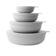 Styleware Nesting Storage Bowl Set 4pc Smoke