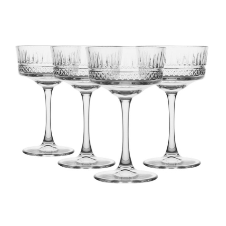 Pasabahce Elysia Champagne Coupe Glass 260ml Set of 4