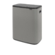 Brabantia Bo Dual Touch Bin 30L+30L Mineral Concrete Grey