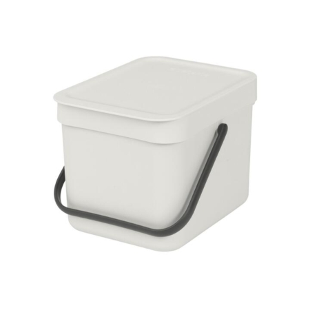 Brabantia Sort & Go Waste Bin 6L Light Grey