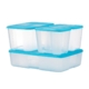 Tupperware Store & See Rectangular Fridge and Freezer Container Set 4pc